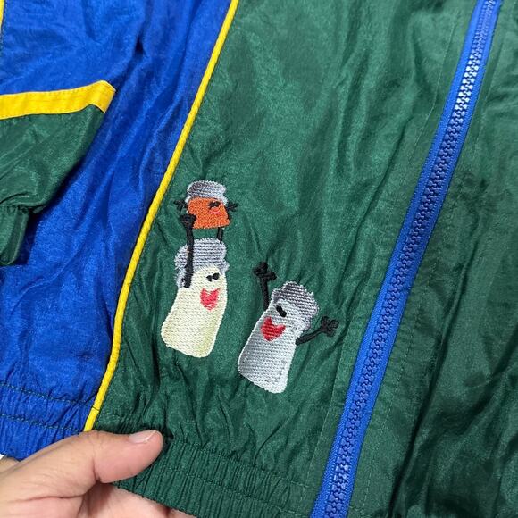 Vintage 1999 Nick Jr Blues Clues Embroidered Zip Up Jacket Boys 5 Rare Bright - Picture 3 of 5